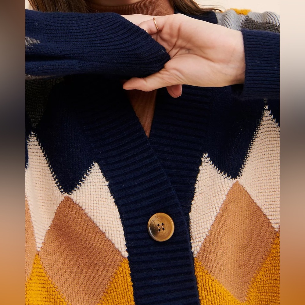 Few Moda Geo Colorblock Cardigan - Picture 4 of 7